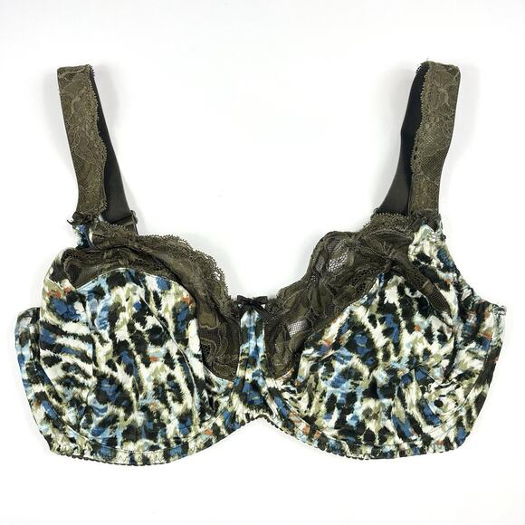 Primadonna Women's Madison Full Cup Bra Olive Green Size US 40F UK 40G Romantic - Picture 1 of 11